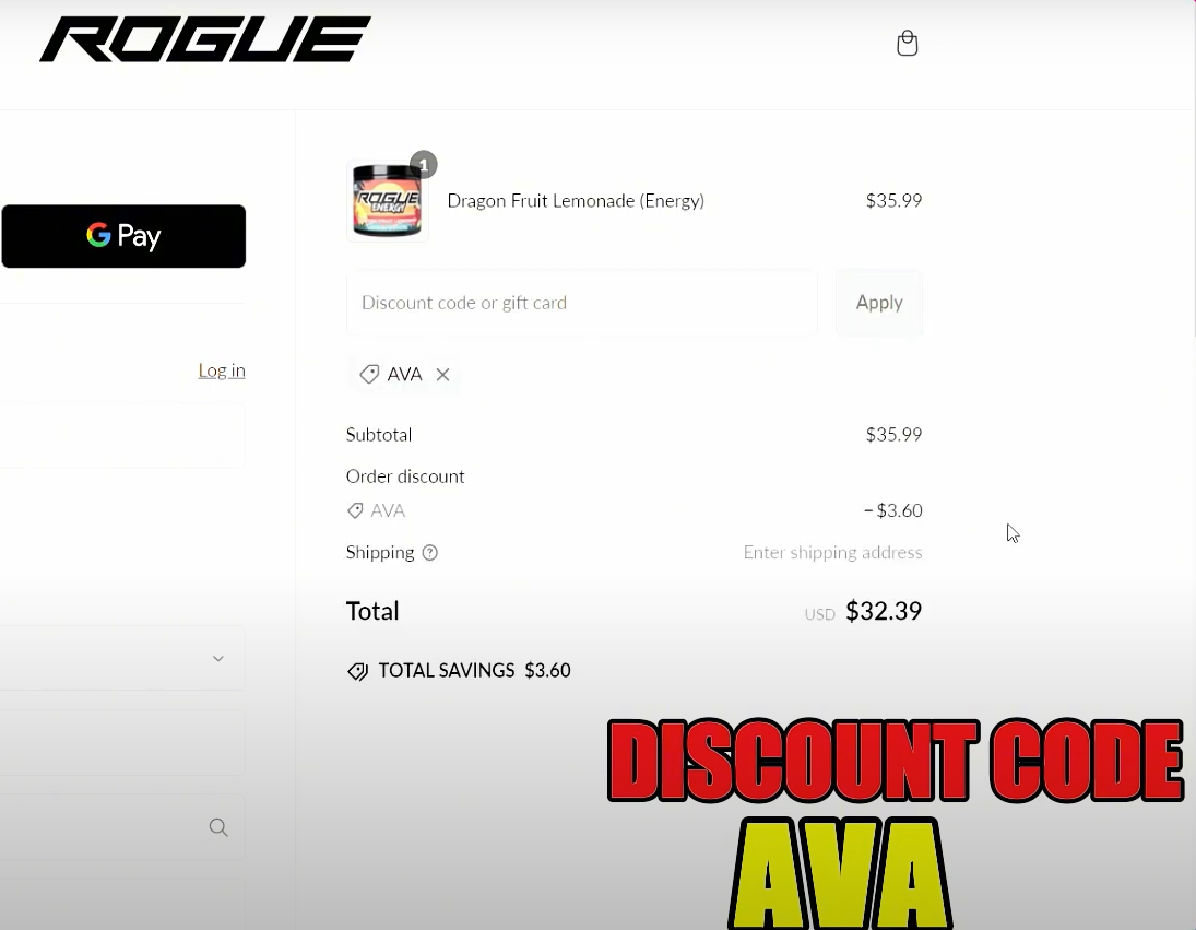 Rogue Energy Coupon Code : Save 10% On All Purchases.​