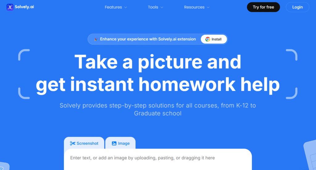 Solvely.ai is an AI-powered educational platform