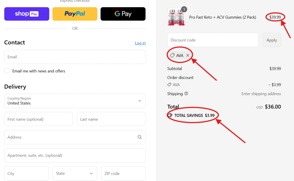 . How to Redeem VitaHotDeals Discount Code 'AVA'