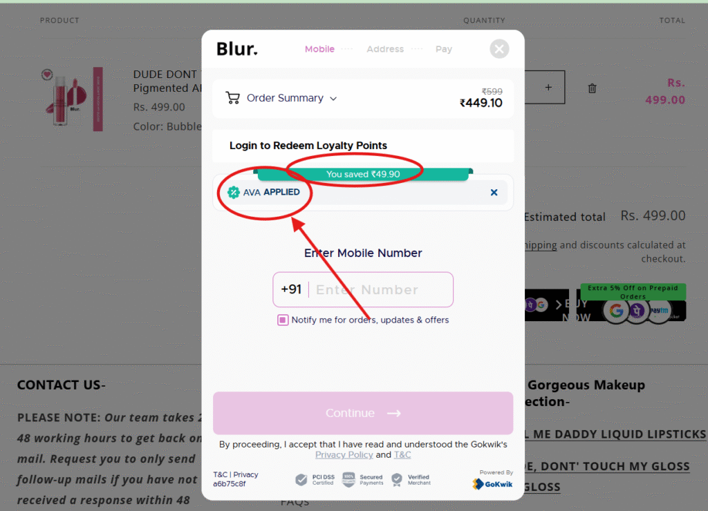 How to Use the BlurIndia Coupon Code "AVA"