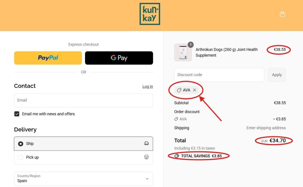 Kun Kay Discount Code “AVA” – How to Use the Code