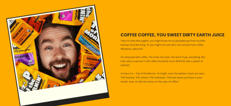 Top of the Mornin Coffee on Amazon