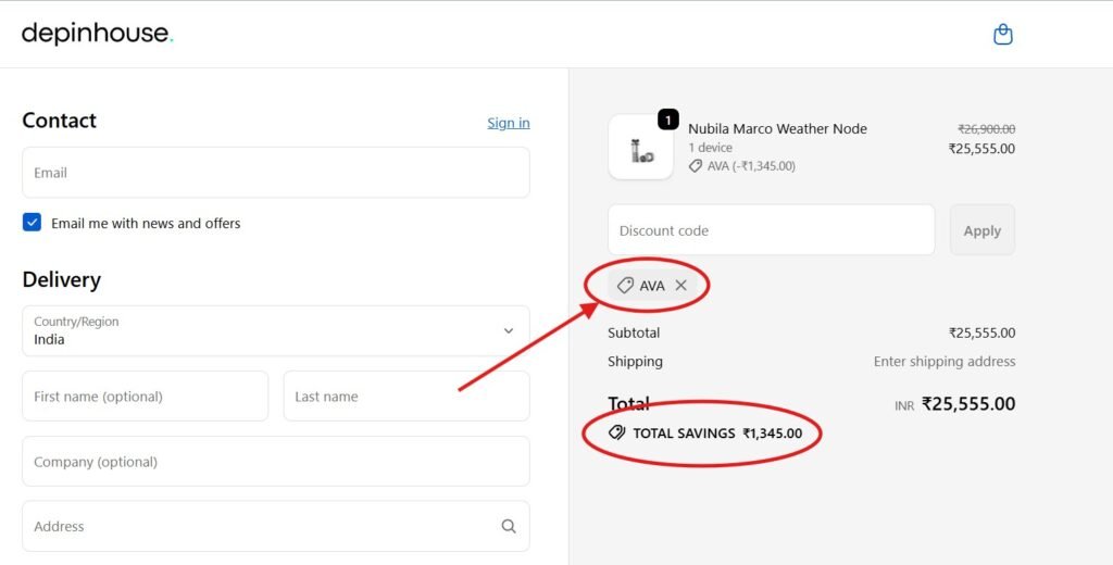 How to Use the depinhouse Discount Code “AVA” (Step-by-Step Guide)