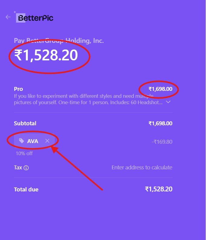 How to Use the BetterPic AI Promo Code "AVA"