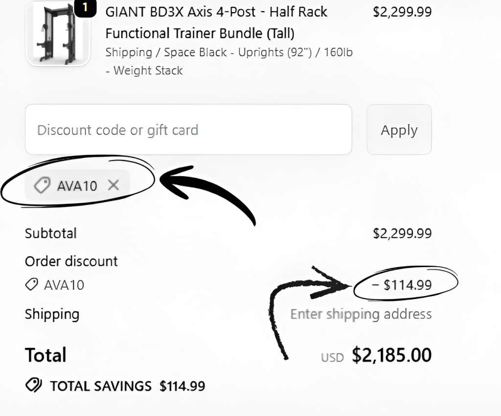 Giantlifting Discount Code AVA10 – Save 10% on All Orders Today